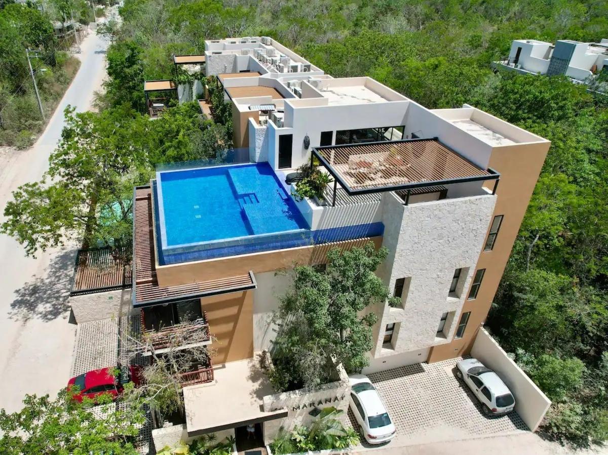 Suit Next To The Common Top Roof Exclusive Building Kingsize Bed 2 Super Pools, Gym, Grill Tulum Exterior foto