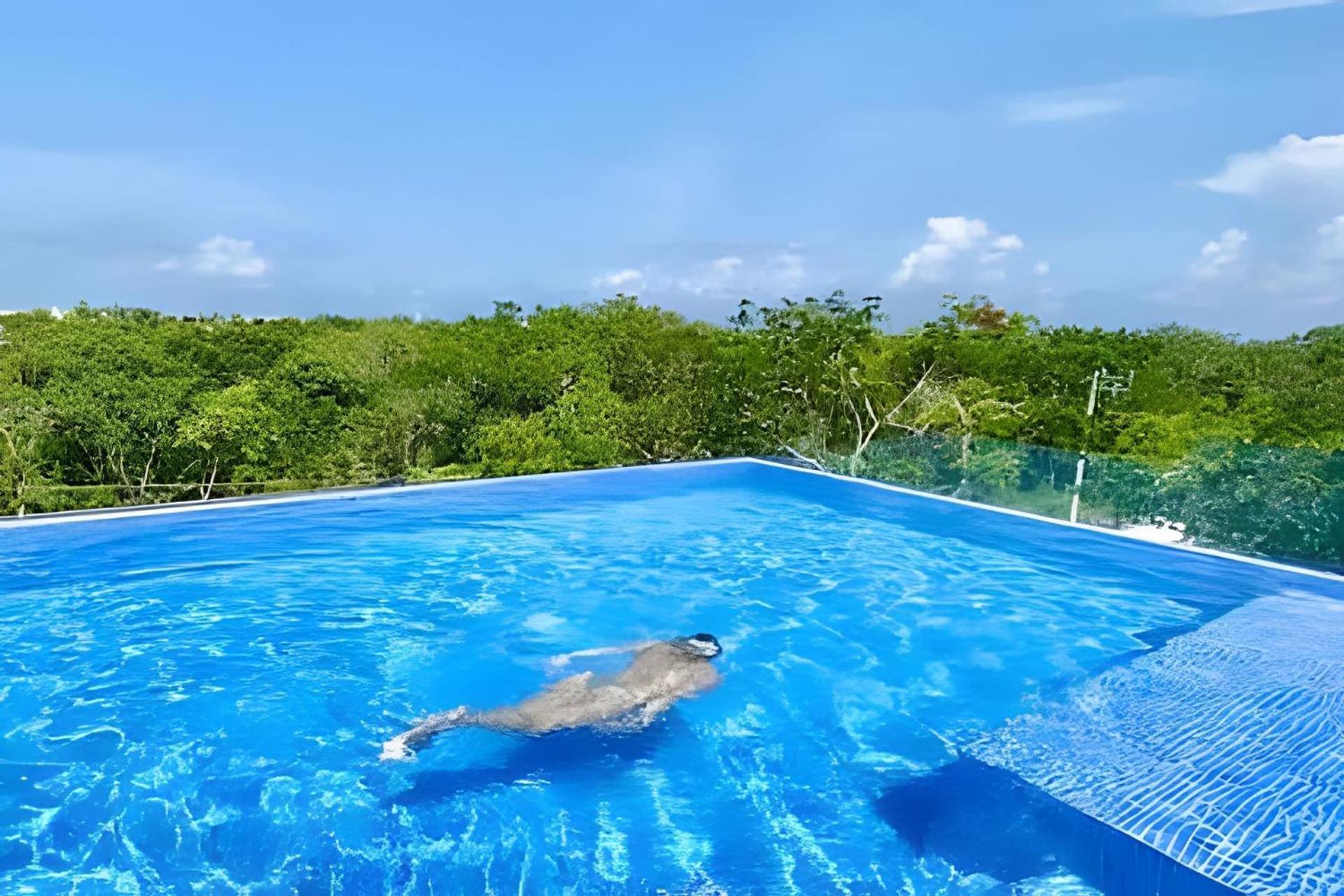 Suit Next To The Common Top Roof Exclusive Building Kingsize Bed 2 Super Pools, Gym, Grill Tulum Exterior foto
